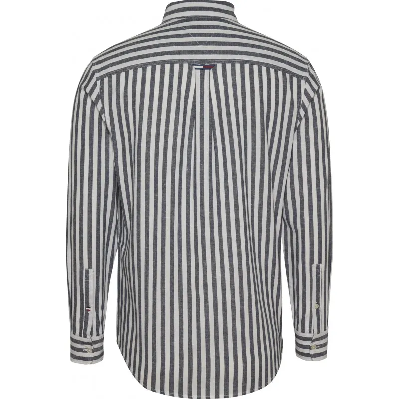 Chemise Homme Tommy Jeans TJM CLSC LS STRIPE LINEN