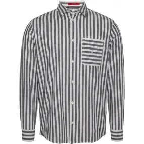 Chemise Homme Tommy Jeans TJM CLSC LS STRIPE LINEN