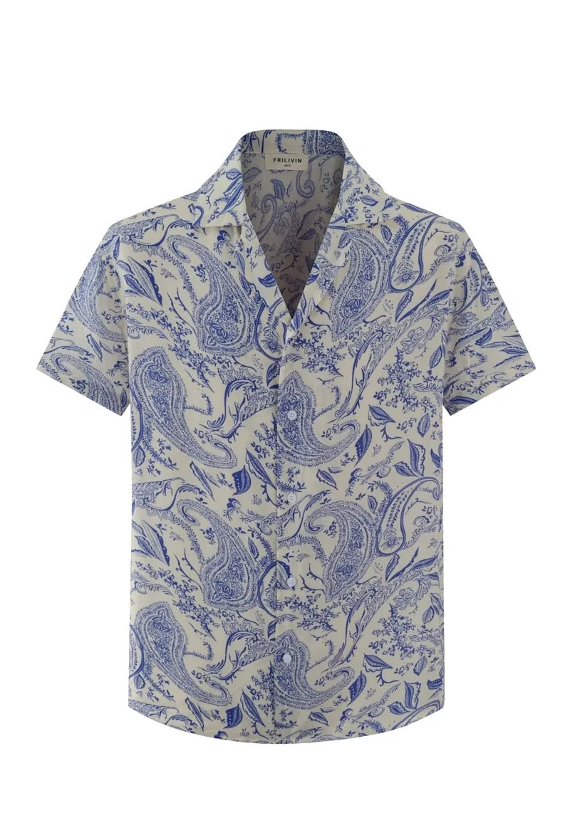 Chemise imprimée paisley