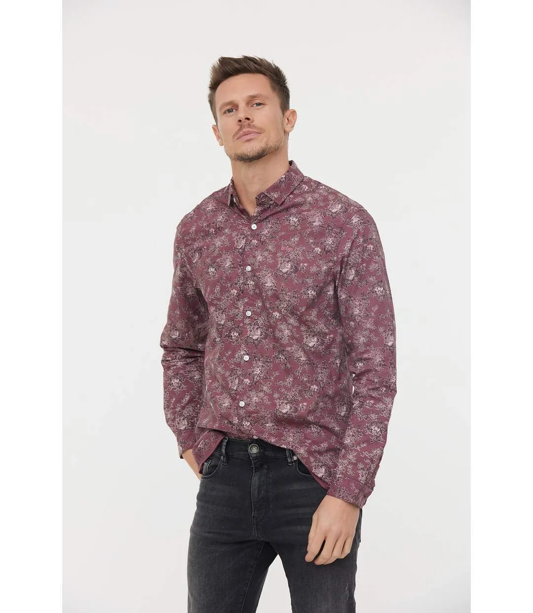 Chemise manches longues coton regular DLEO