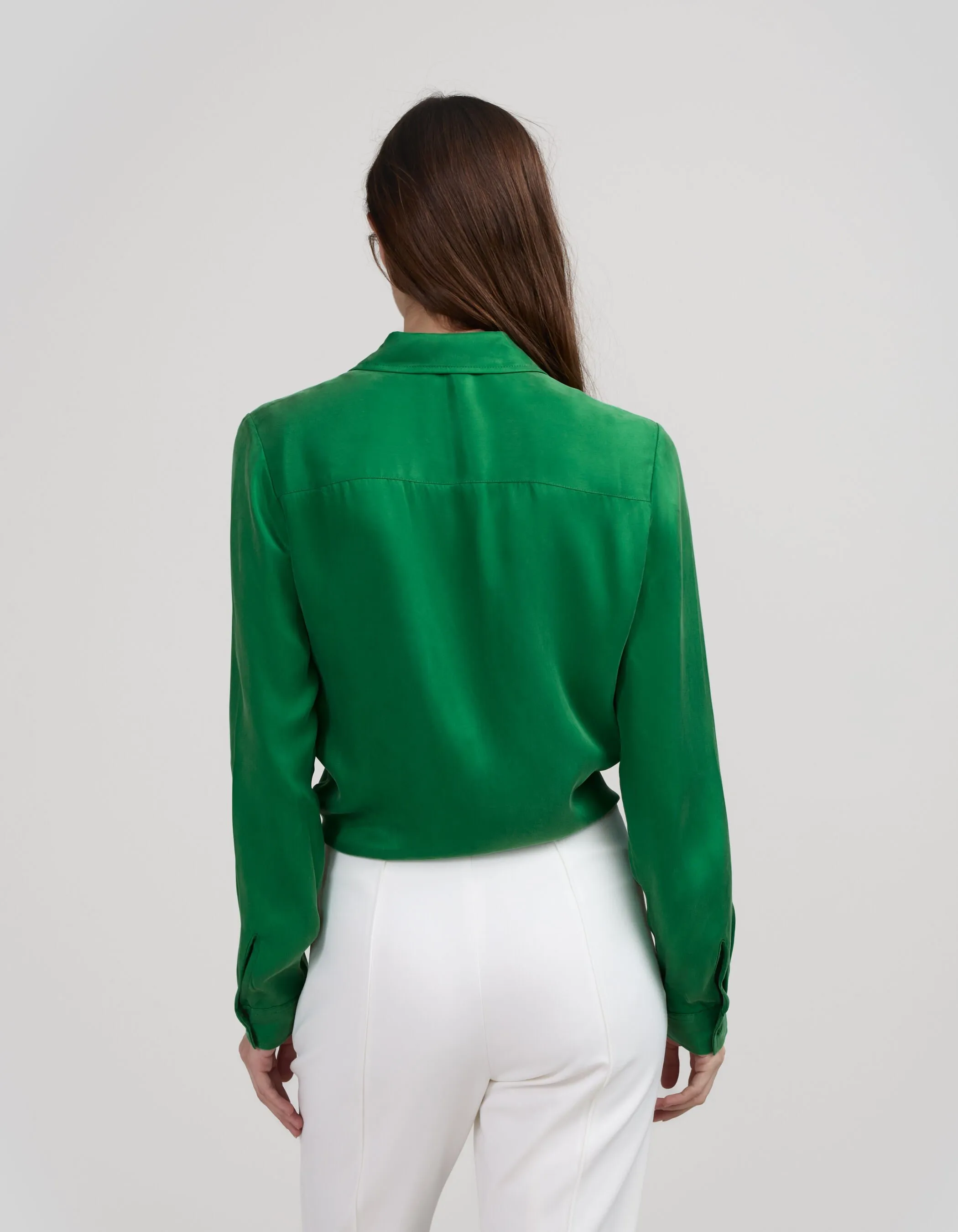 Chemise menthe à nouer Femme