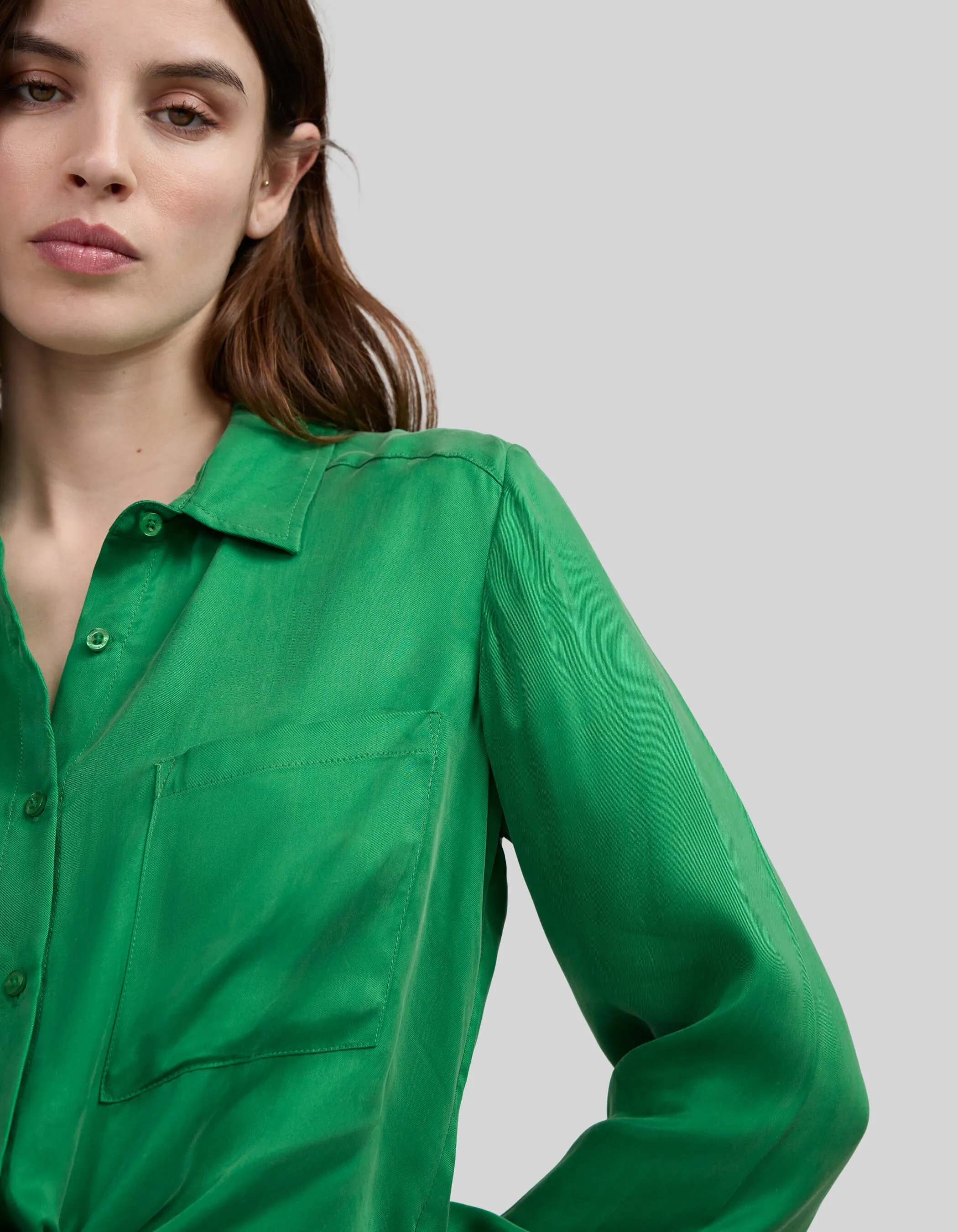 Chemise menthe à nouer Femme