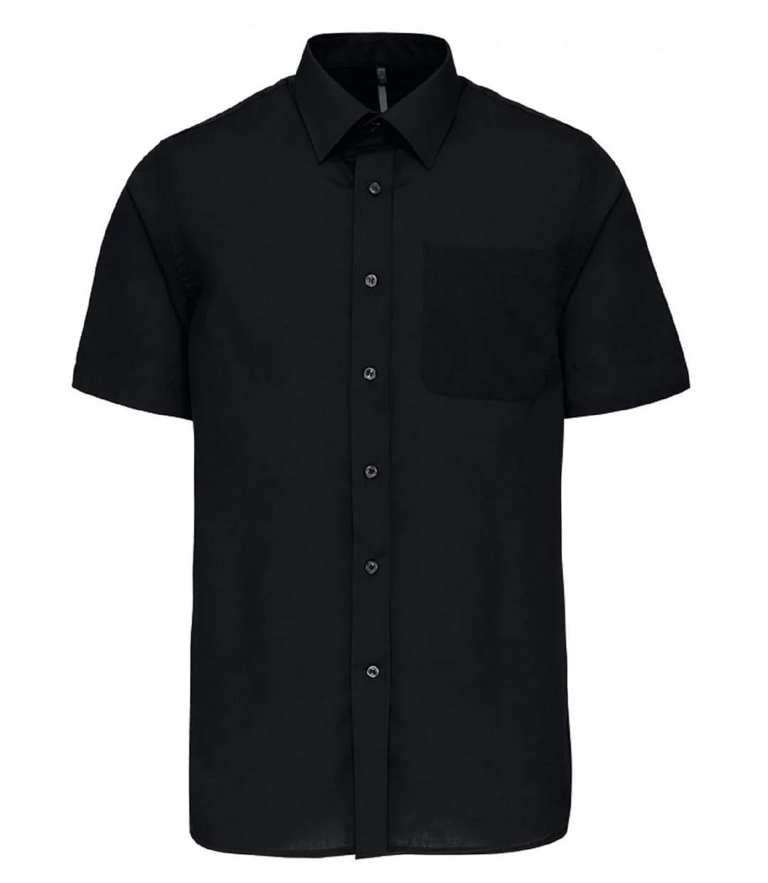 Chemise popeline manches courtes - K551- noir - homme