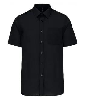 Chemise popeline manches courtes - K551- noir - homme