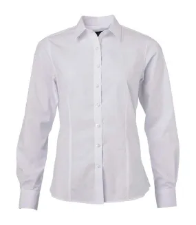 chemise popeline manches longues - JN677 - femme - blanc