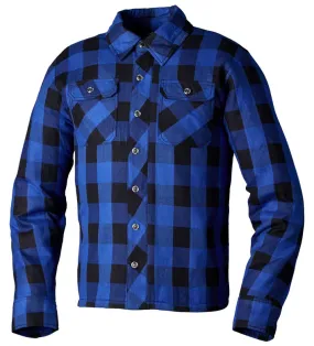 Chemise RST Lumberjack Kevlar bleu, Surchemise Moto