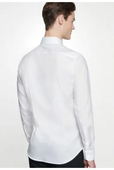 Chemise slim armurée blanche Taille 37 Couleur Blanc