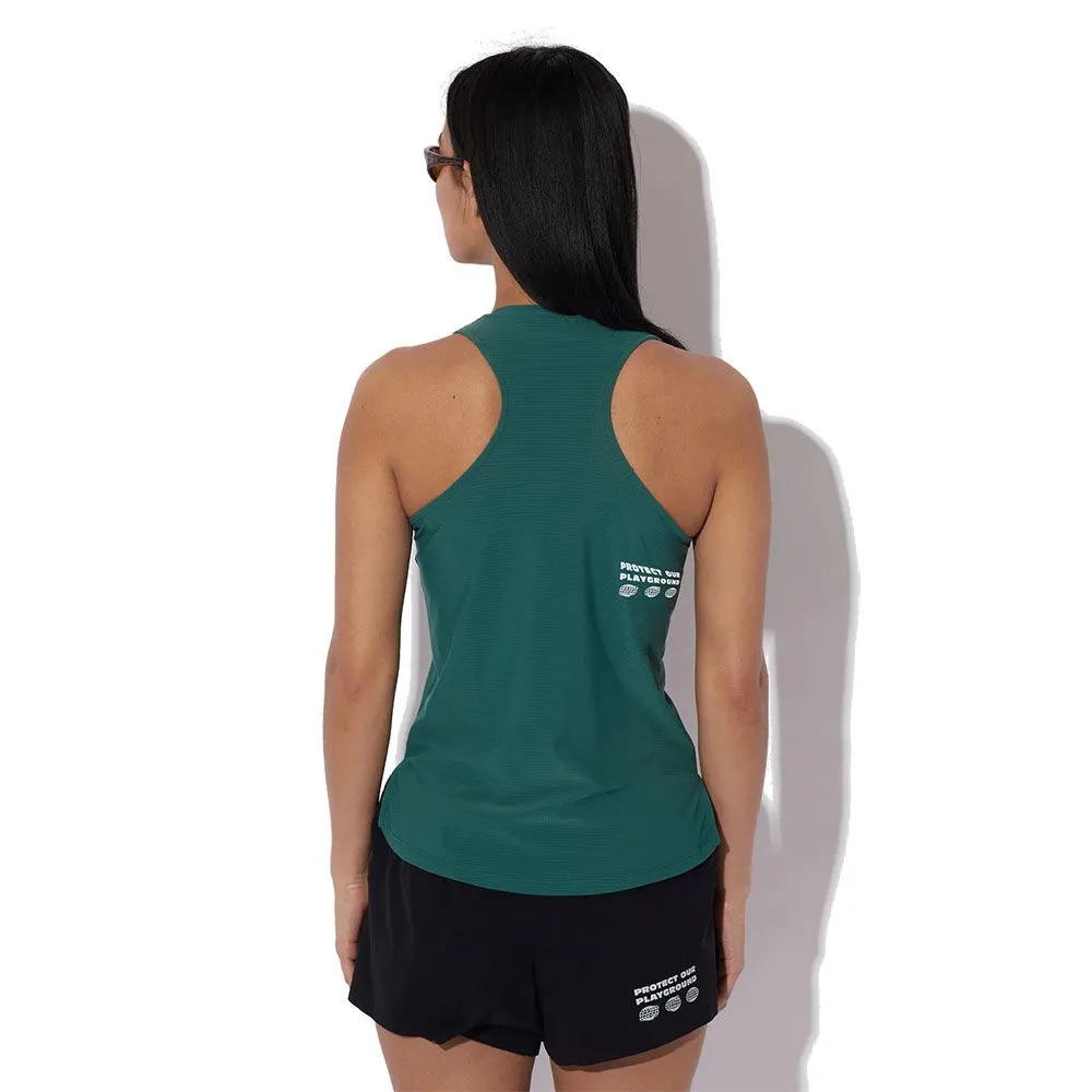 CIRCLE Débardeur LEGEND™ VEST WOMEN Vert - Débardeur de Running Femme