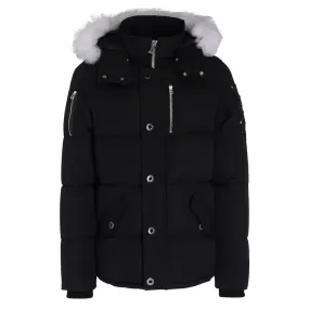 Doudoune  Moose Knuckles avec capuchon blanc 3Q noir