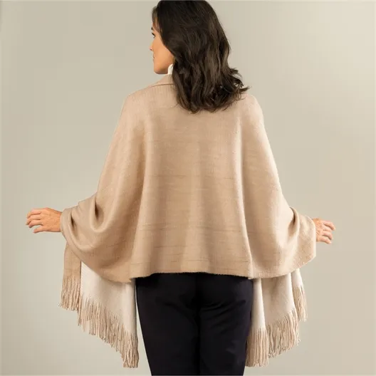 Echarpe cocoon beige