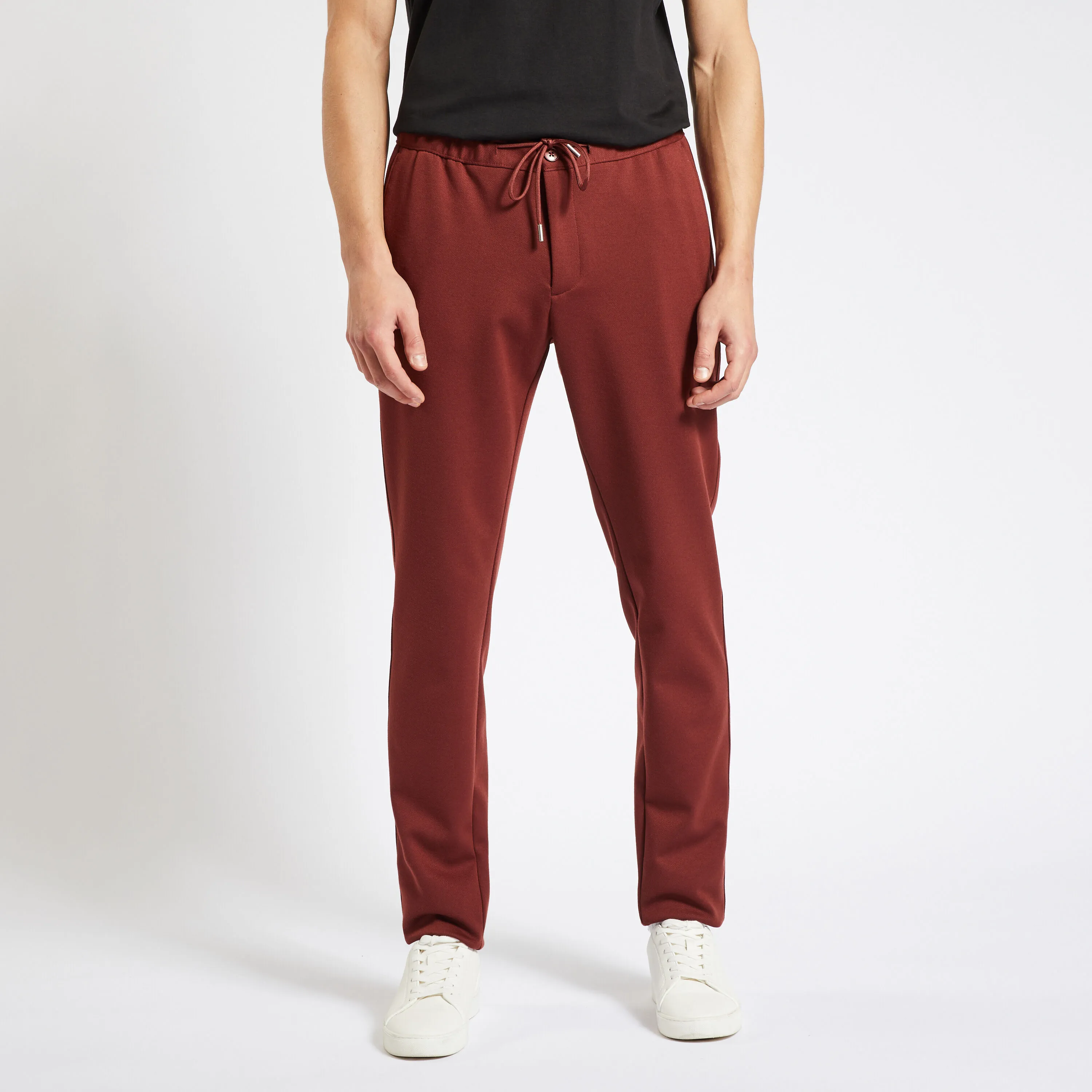 Ensemble surchemise et pantalon uni - Rouge | Jules