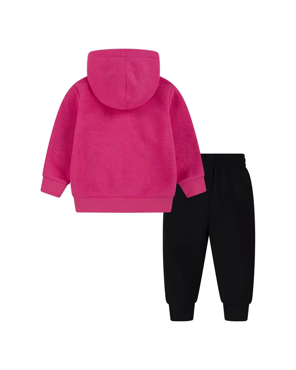 Ensemble sweat et pantalon Bébé garçon JORDAN FLIGHT FONT PO SET Rose