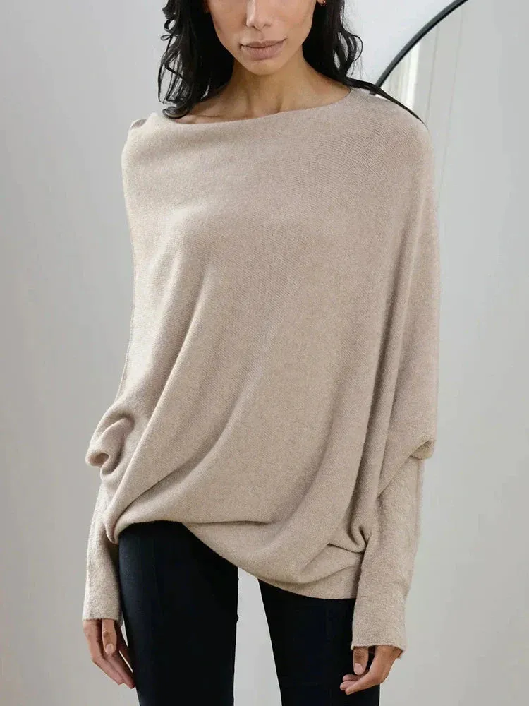 Femme - Pull en Tricot - Maille Douce et Confortable - Pull Élégant po