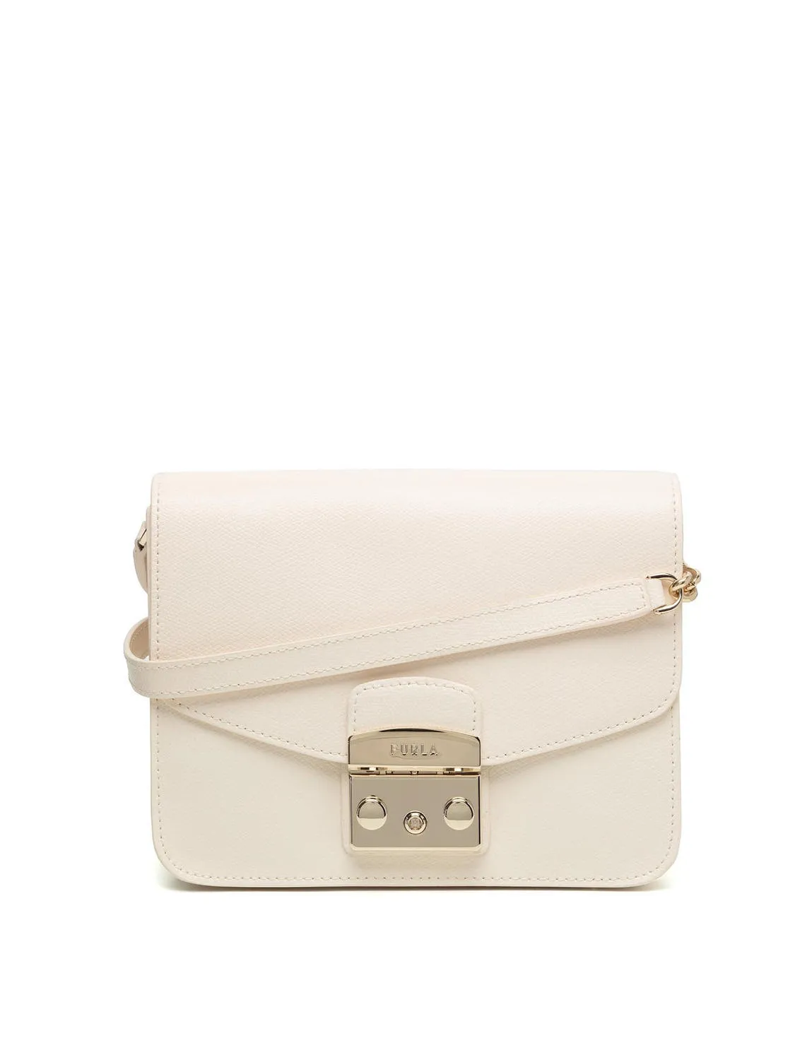 Furla Metropolis S Sac Bandoulière Metropolis S Mini, En Cuir Parchemin - Achetez À Prix Outlet!