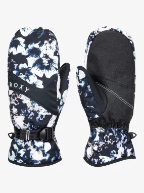 gants Roxy Jetty Mitt - KVJ1/True Black Black Flowers - women´s