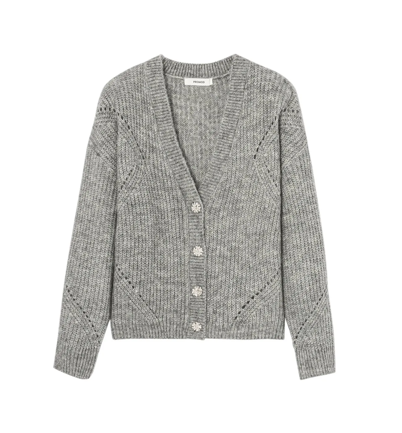 Gilet côtelé Femme - Gris foncé