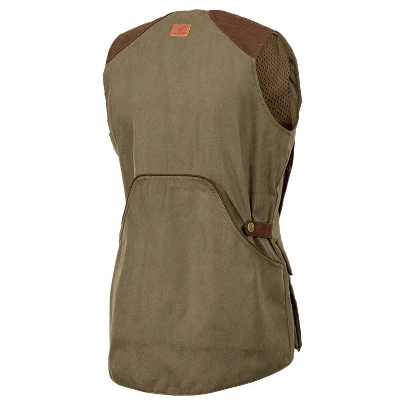 Gilet de chasse femme kaki Milano Stagunt