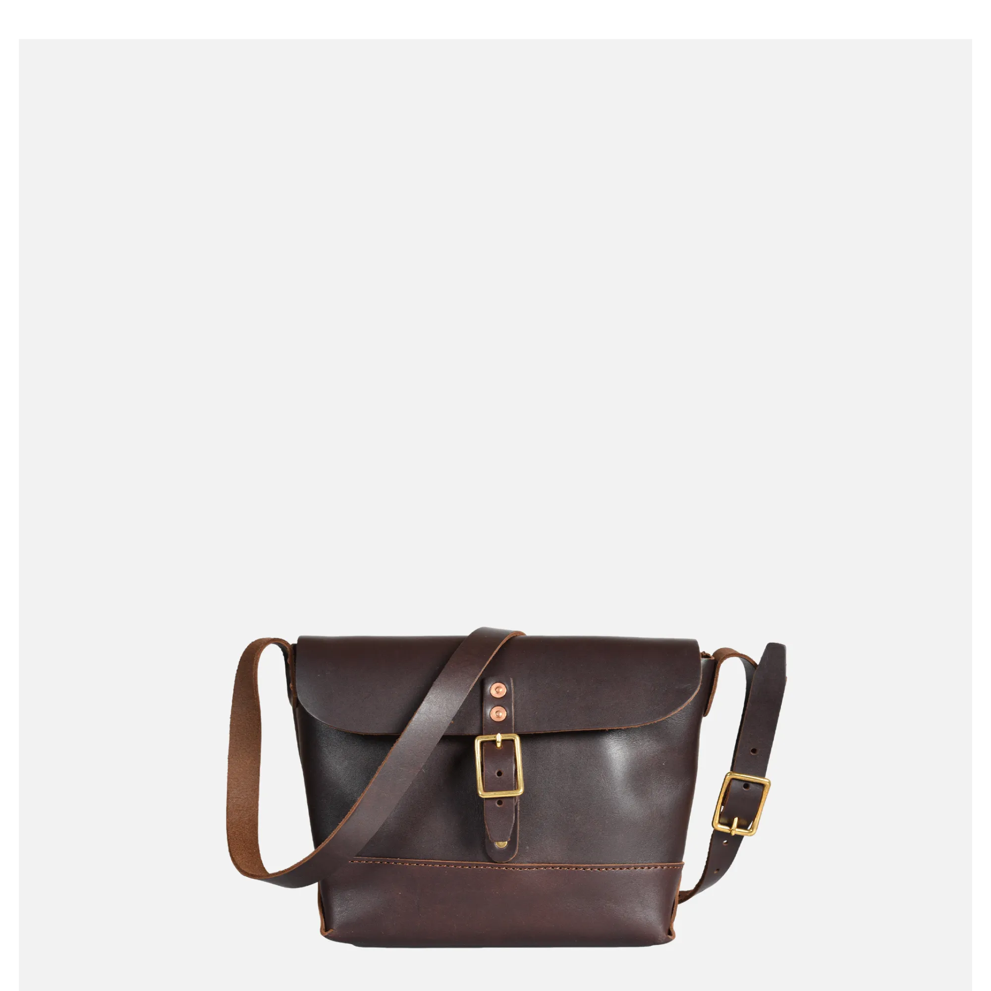 Heritage Leather Company | Mini Sac Leather Marron | Royalcheese Paris