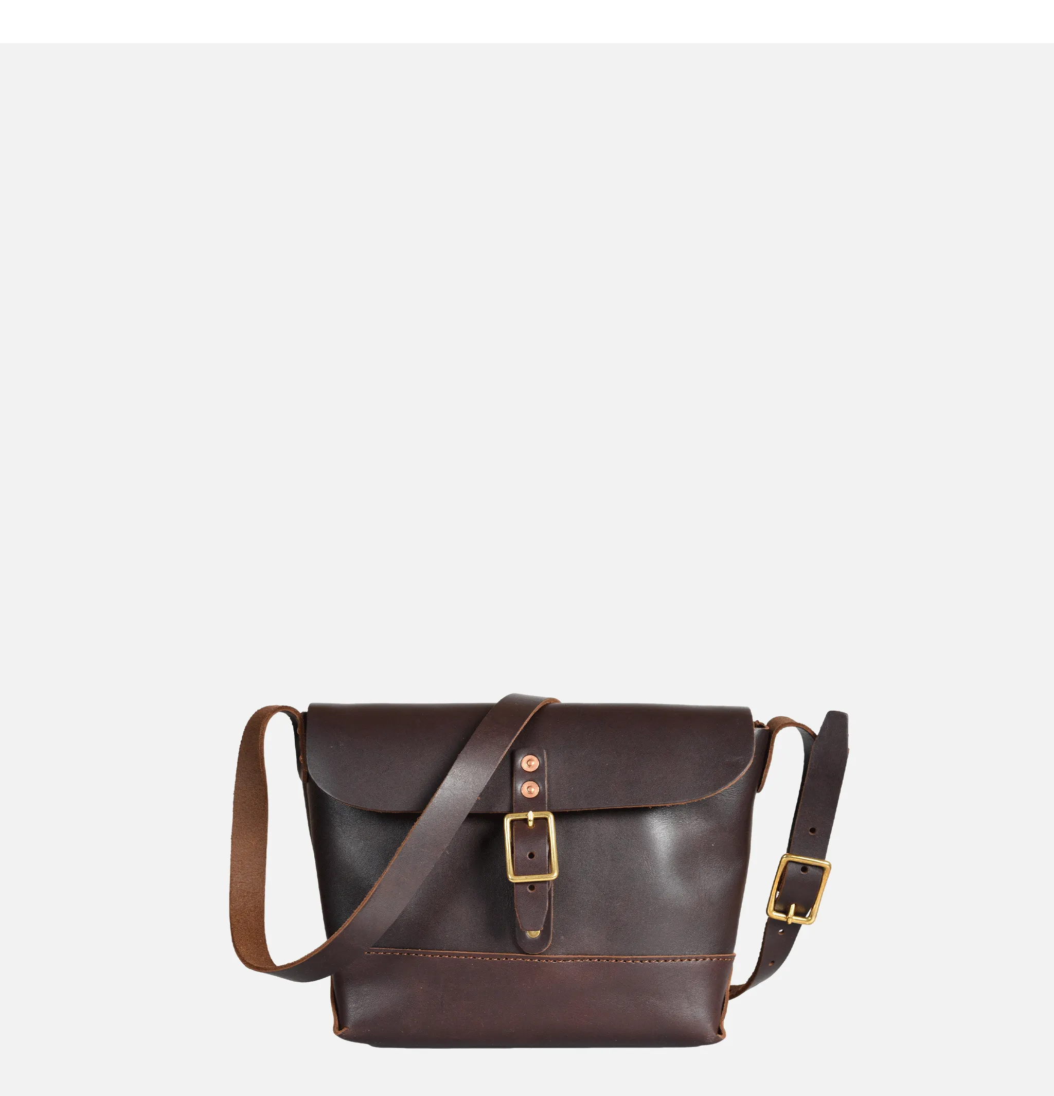 Heritage Leather Company | Mini Sac Leather Marron | Royalcheese Paris