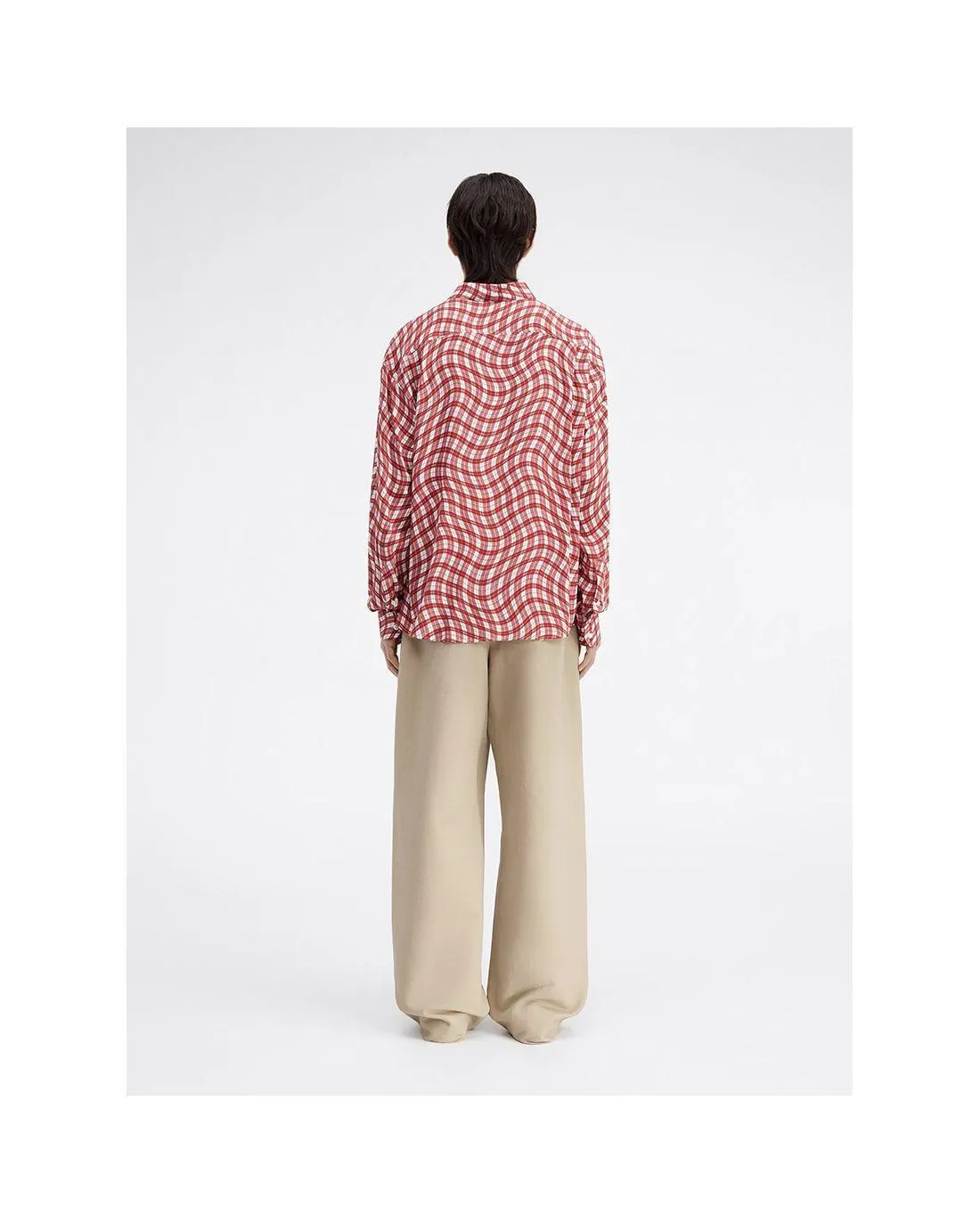 LA CHEMISE SIMON PRINT DARK RED DEFORM - Jacquemus | Chez Maman Rouen