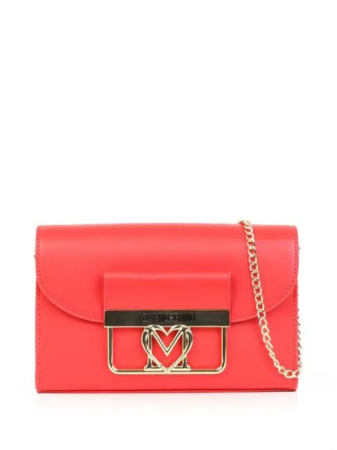 Love Moschino Gold Mini Sac À Bandoulière Rouge - Achetez À Prix Outlet!