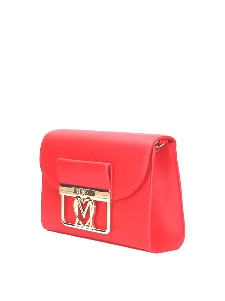 Love Moschino Gold Mini Sac À Bandoulière Rouge - Achetez À Prix Outlet!