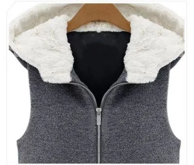 Manteau 2 Pièces pour Femme avec Capuche et Double Boutonnage