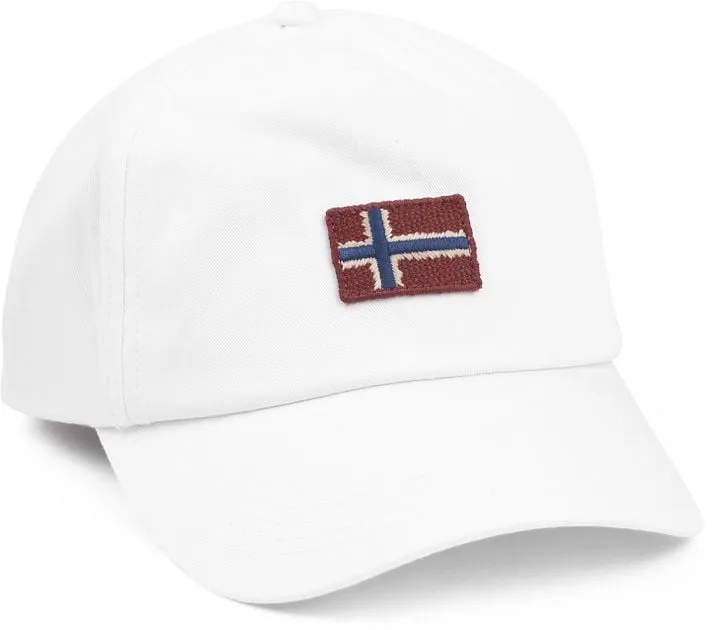 Napapijri Casquette Falis Blanc Logo NP0A4H8U0021 commander 