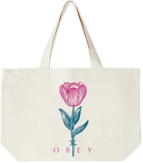 Obey - Barbwire Flower Tote Bag - Natural