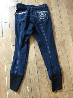 Pantalon bleu marine taille 34 equi confort