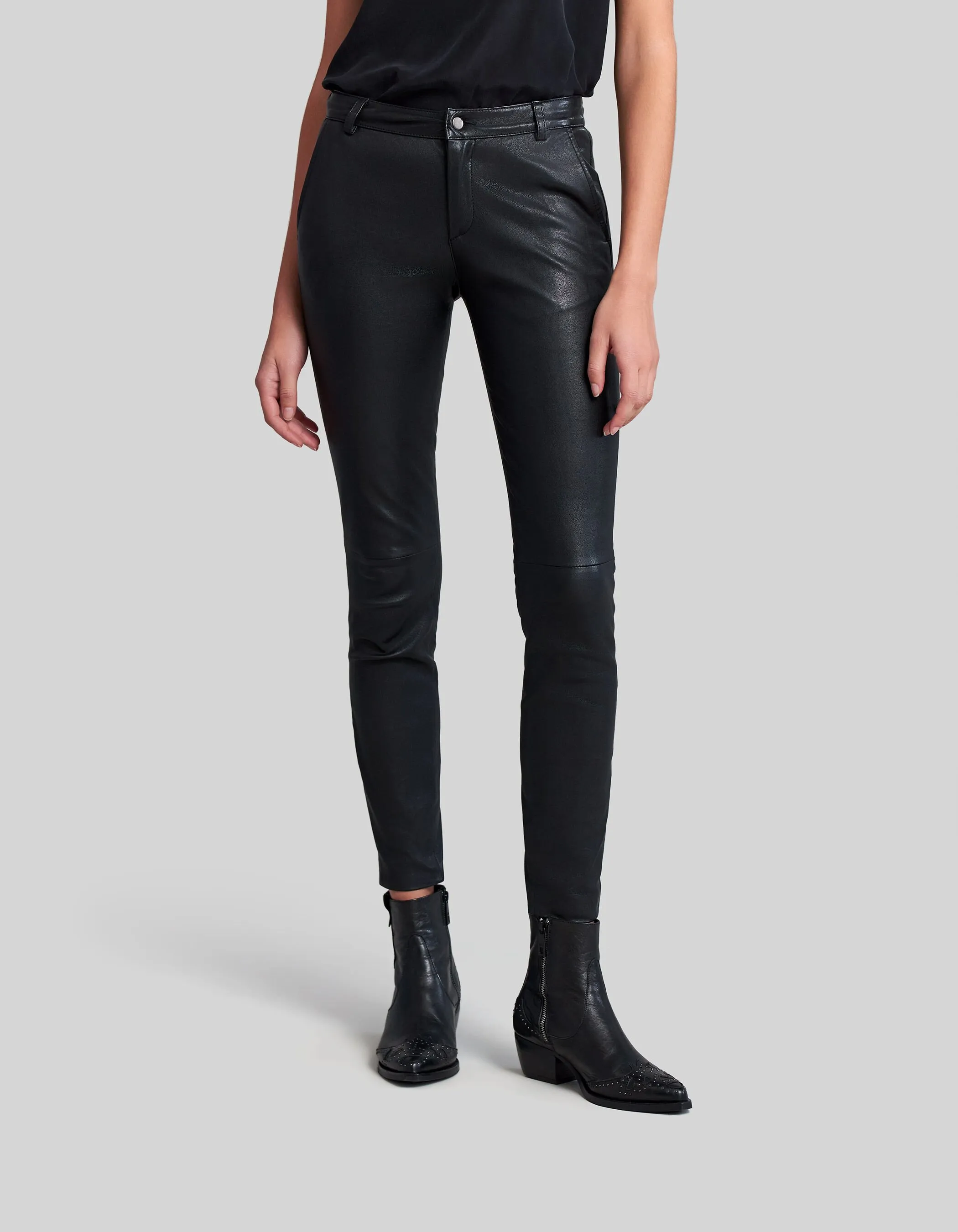 Pantalon cuir d'agneau femme