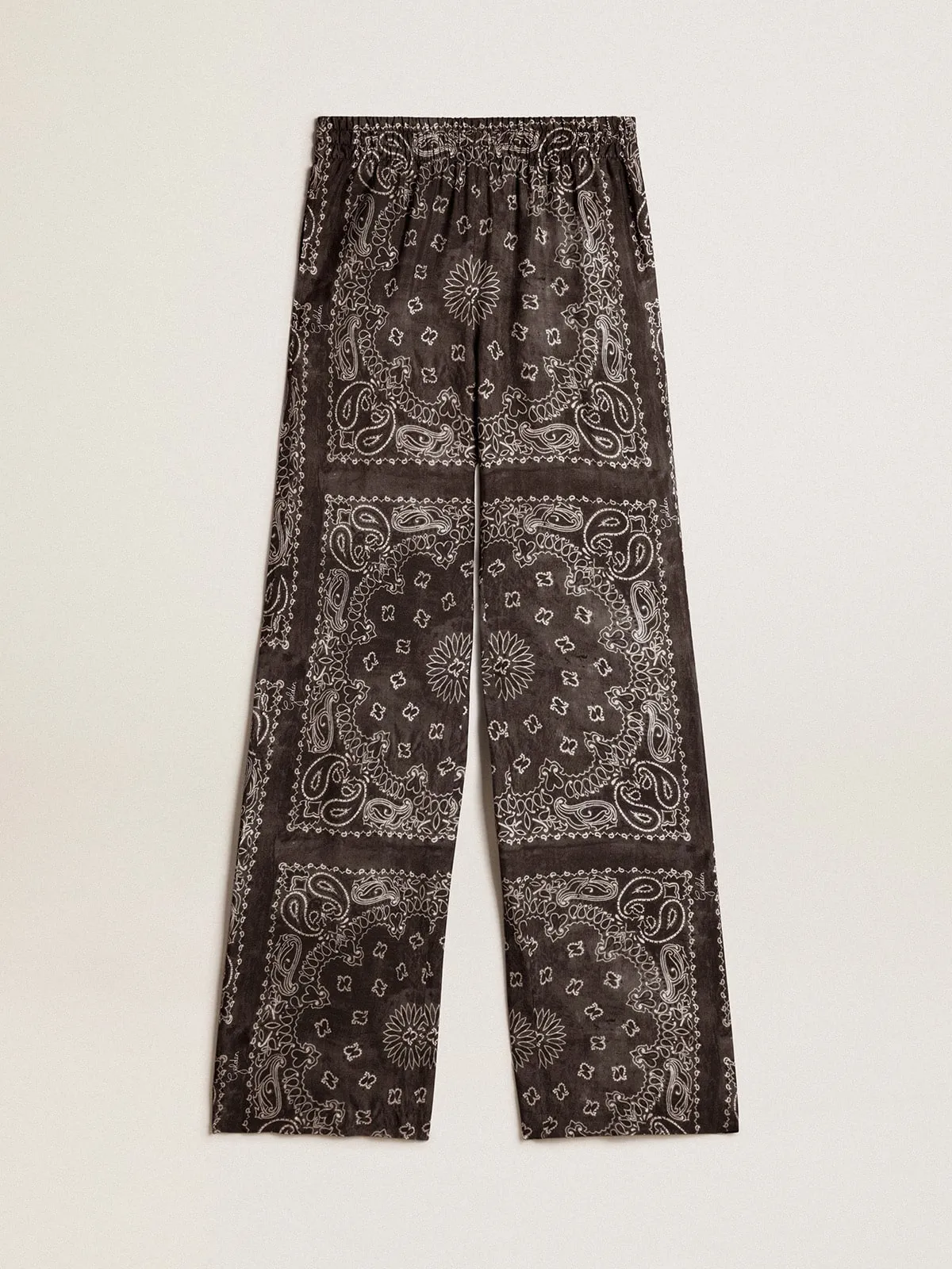 Pantalon de jogging anthracite à imprimé paisley | Golden Goose