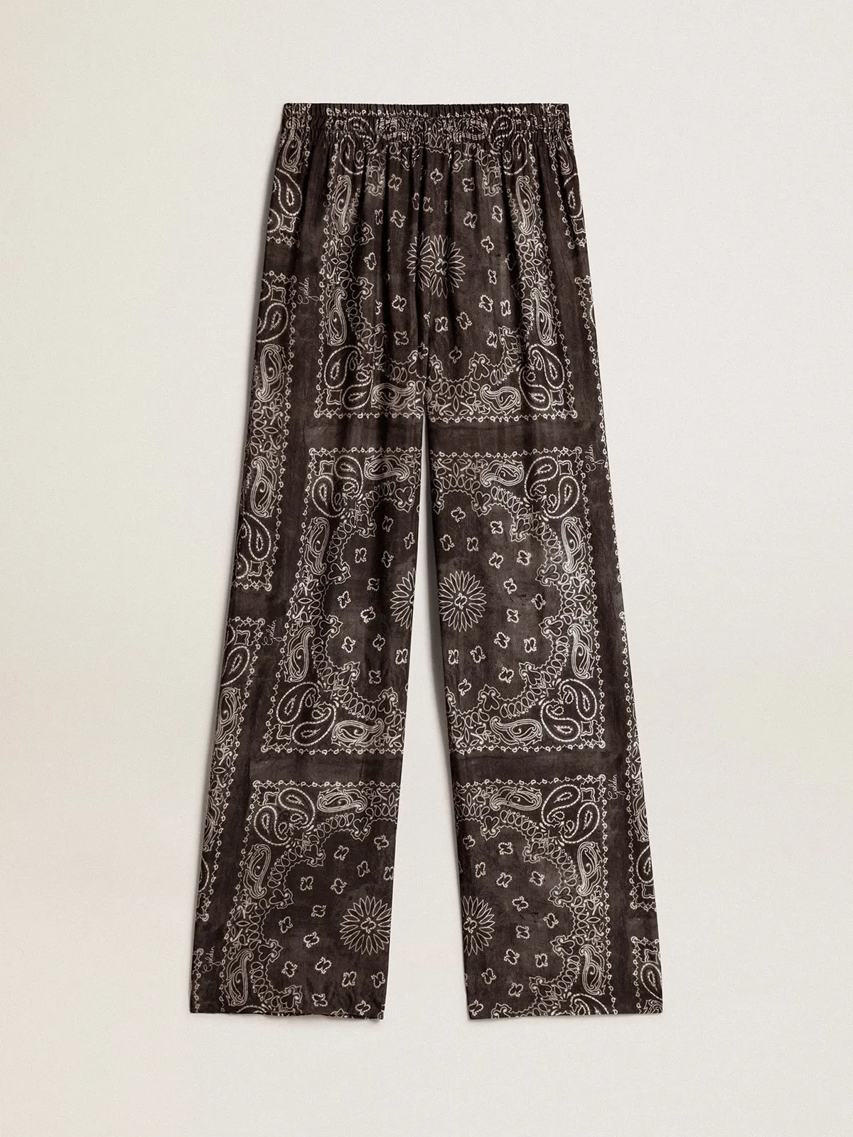 Pantalon de jogging anthracite à imprimé paisley | Golden Goose