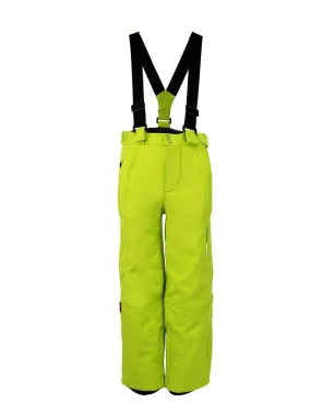 Pantalon de ski garçon ECESOFT - PEAK MOUNTAIN - Vert anis