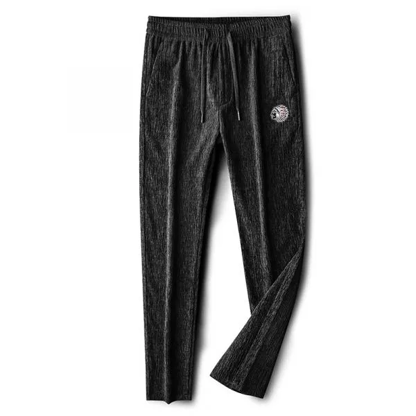 Pantalon en velours elastiqué à la taille pour home