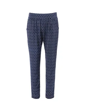 Pantalon fluide à pois