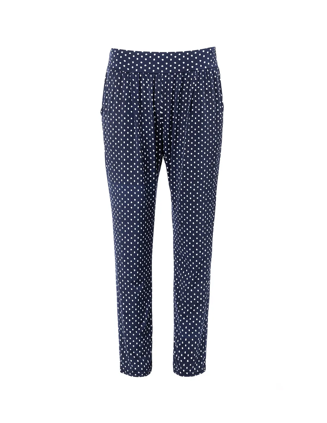 Pantalon fluide à pois