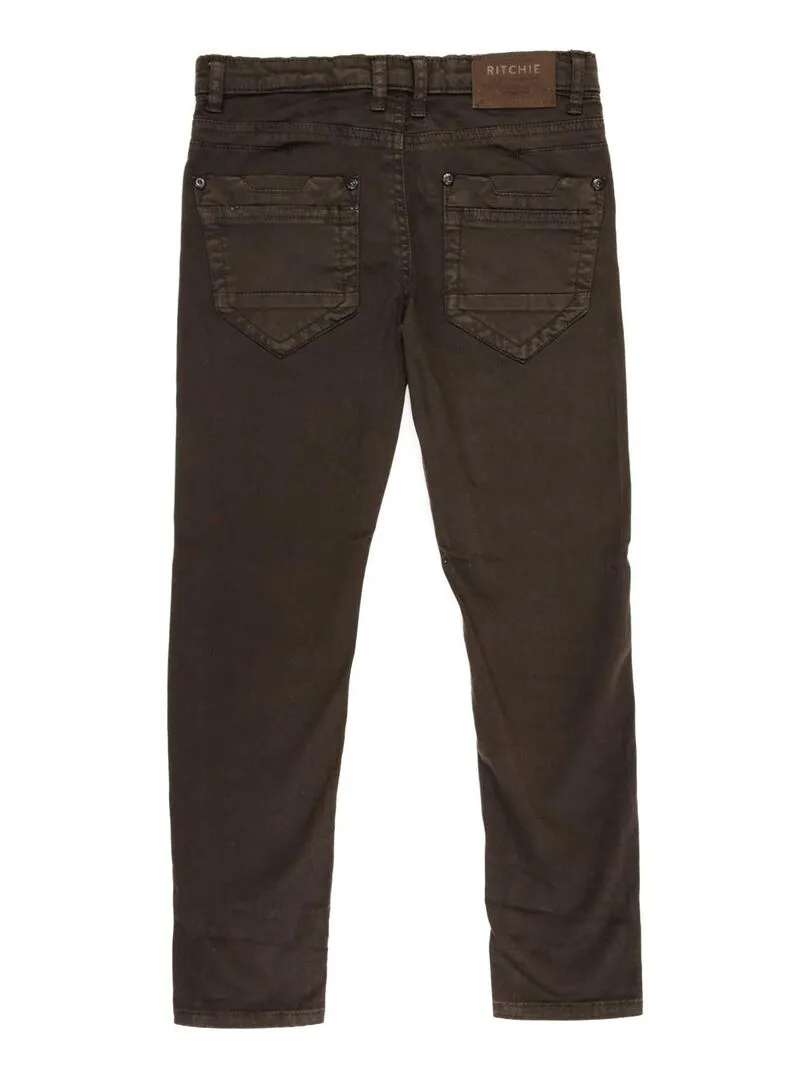 PANTALON VARRIO BOY - Marron