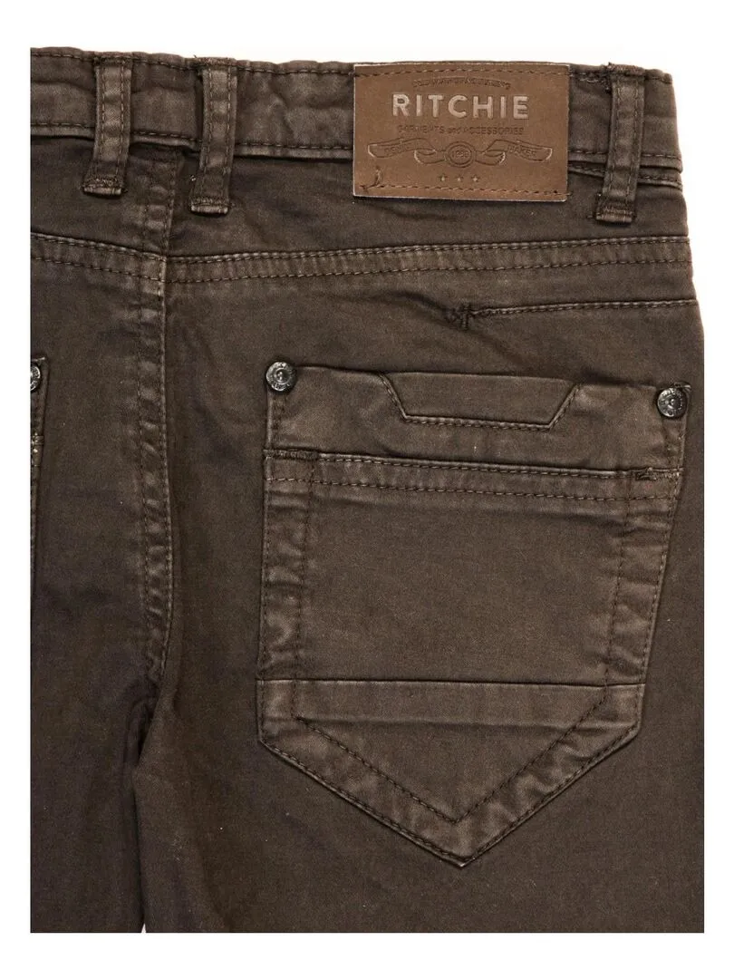 PANTALON VARRIO BOY - Marron