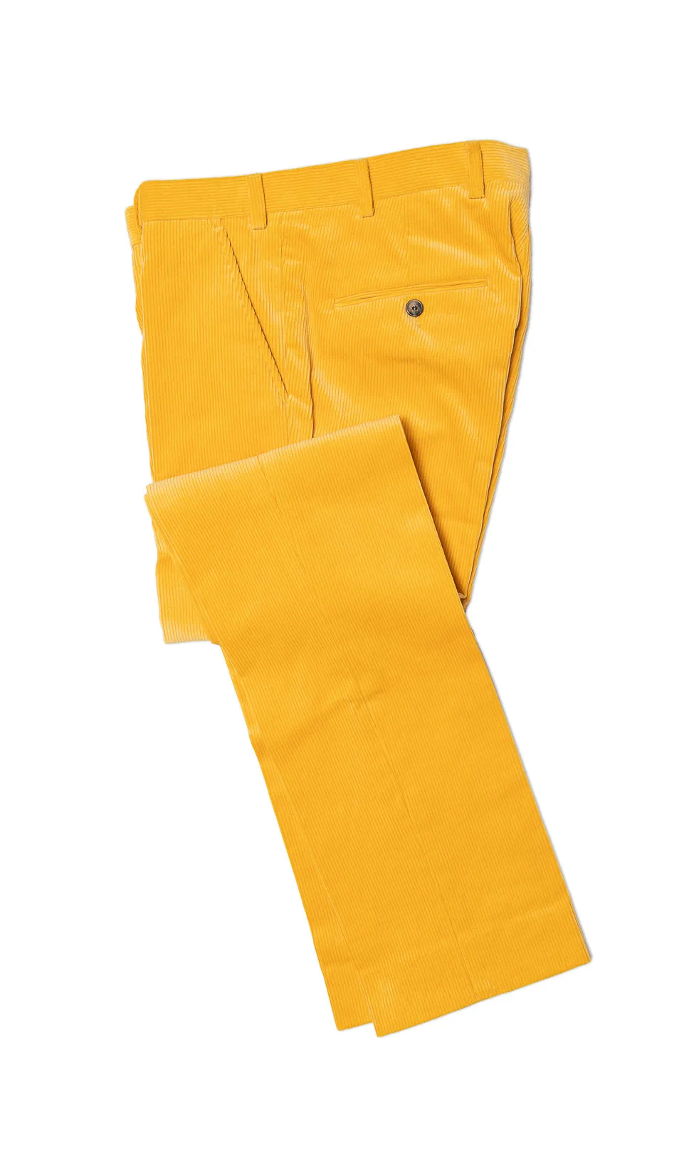 Pantalon velours cotelé homme - jaune