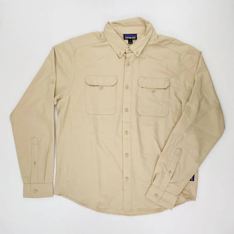 Patagonia M's L/S Self Guided Hike Shirt - Seconde main Chemise homme - Beige - M | Hardloop