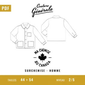 Patron Couture Générale Surchemise –  Ma chemise au Canada (PDF)