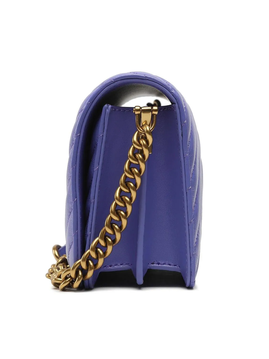 Pinko Love Click Mini Sac En Cuir Nappa Matelassé Bleu De Corse-An. Or - Achetez À Prix Outlet!