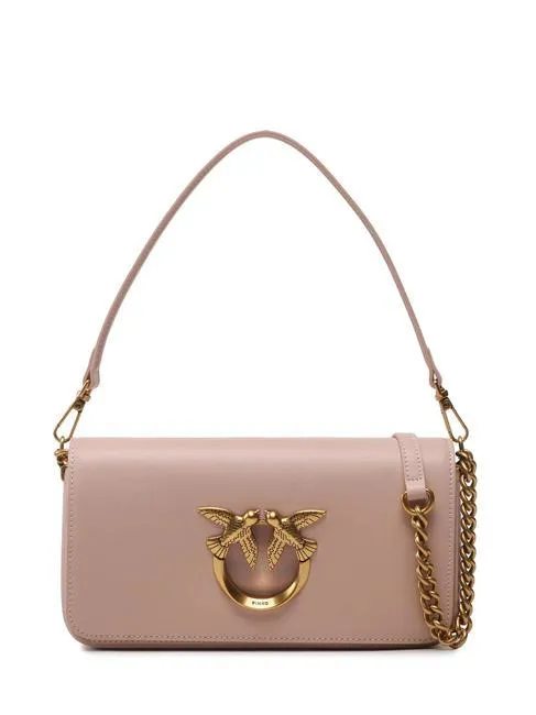 Pinko Mini Love Bag Sac Simplement Baguette Poudre-Or Antique - Achetez À Prix Outlet!