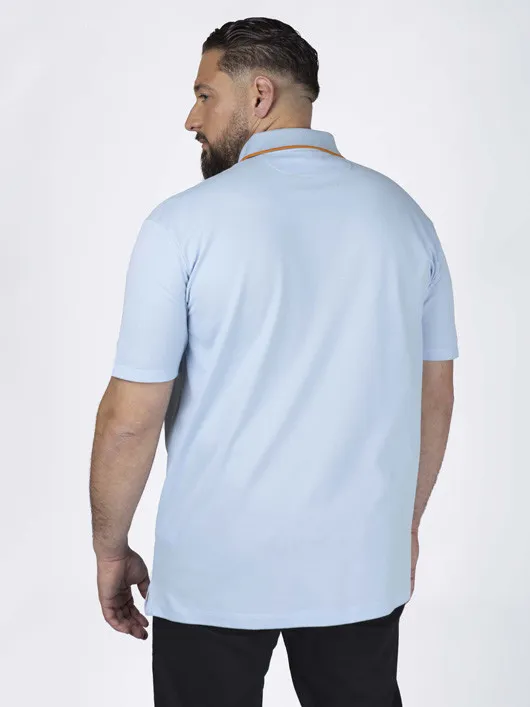 Polo Ciel Contraste Au Col Paul & Shark Grande Taille bleu ciel homme grande taille - Capelstore