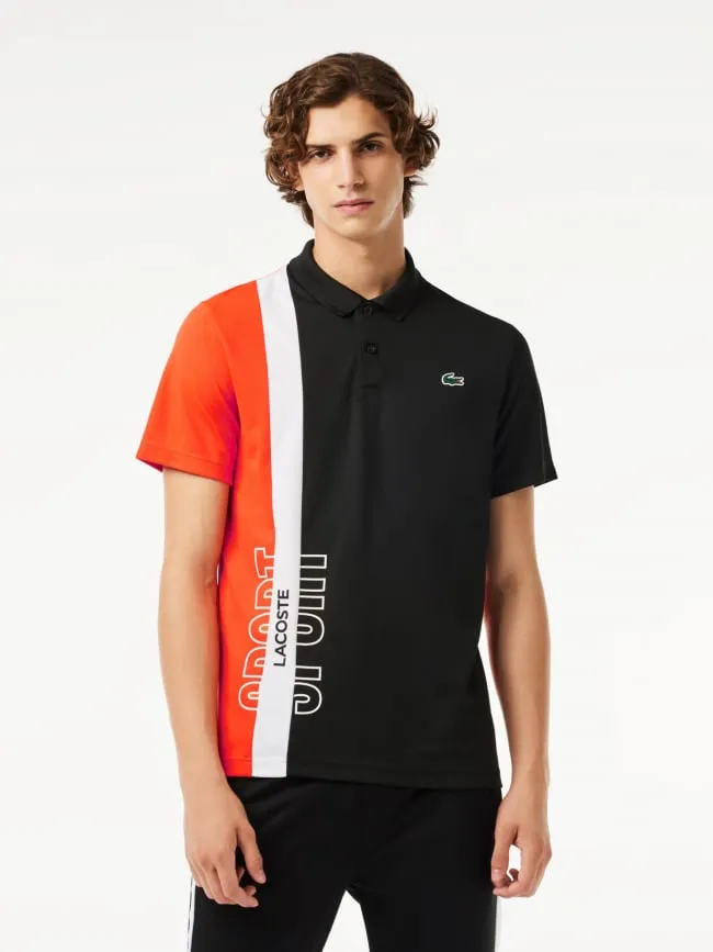 Polo manches courtes tennis performance noir homme - Lacoste | wimod