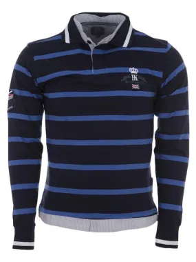 Polo manches longues garçon ECALAORI - HARRY KAYN - Bleu marine