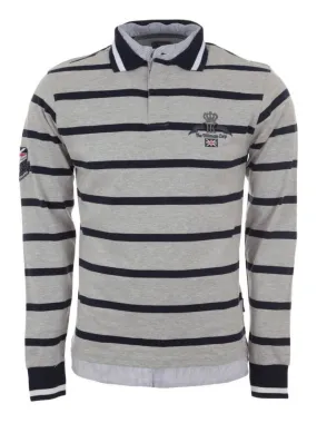 Polo manches longues garçon ECALAORI - HARRY KAYN - Gris