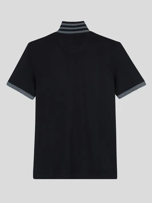 Polo Noir Eden Park Grande Taille  homme grande taille - Capelstore