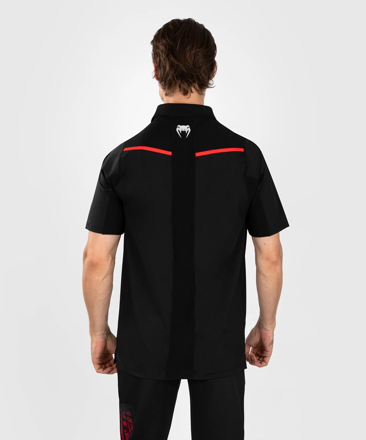 Polo pour Hommes UFC Venum Performance Institute 2.0 - Noir/Rouge